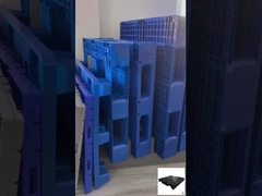 Palettes en plastique à face unique en PEHD, de grande capacité, Euro Palette en plastique personnalisée 1100x1100x160 mm