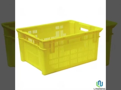 25KGS Cages d'empilement pour les supermarchés Cages en plastique pour le stockage des fruits frais